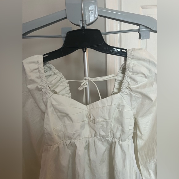 Open Edit Ivory Cotton Poplin Babydoll Top Size Small NWT - Picture 12 of 16